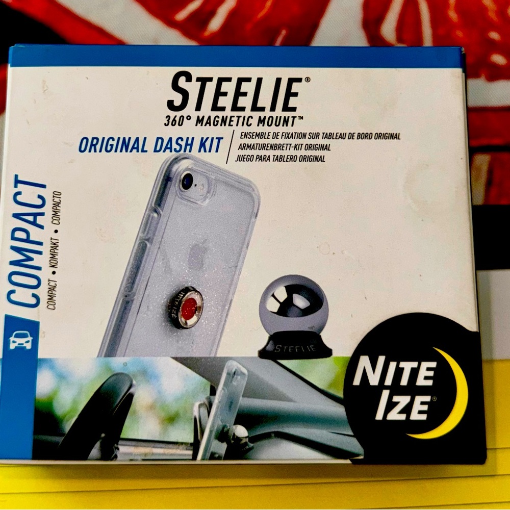 NEW Steelie 360° Magnetic phone Mount Kit+extra magnet for another device(free!)
